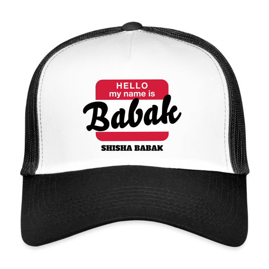 Trucker Cap - NAME - BRUDI SHISHA_BABAK - white/black
