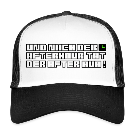MeshCap - USC - "AFTERHOUR" - white/black
