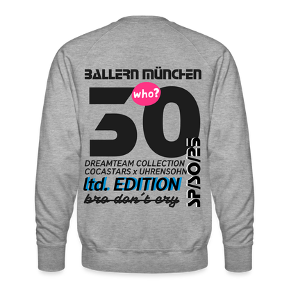 Men’s Premium Sweatshirt - DTW - 30BALLERNMÜNCHEN30 - heather grey