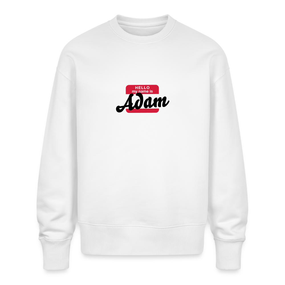 Sweatshirt OS 350 g/m² NAME - BRUDI_ADAM - white