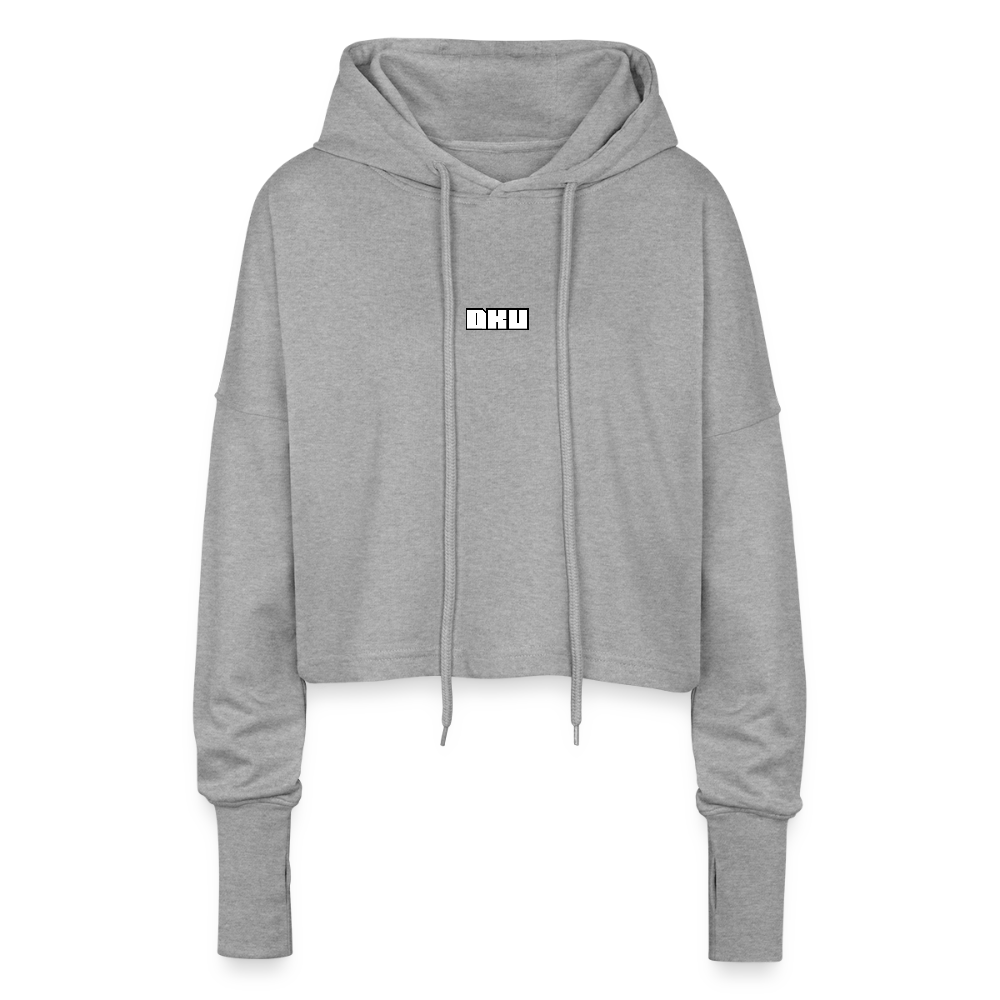 W. Cropped Hoodie - DKU - heather grey
