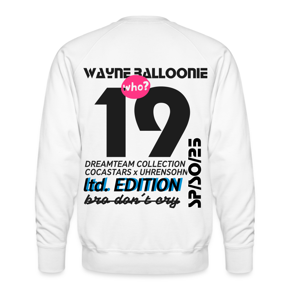 Men’s Premium Sweatshirt - DTW - 19WAYNEBALLOONIE19 - white