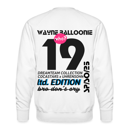 Men’s Premium Sweatshirt - DTW - 19WAYNEBALLOONIE19 - white