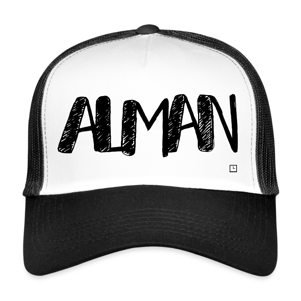 MESHCAP ALMAN - white/black