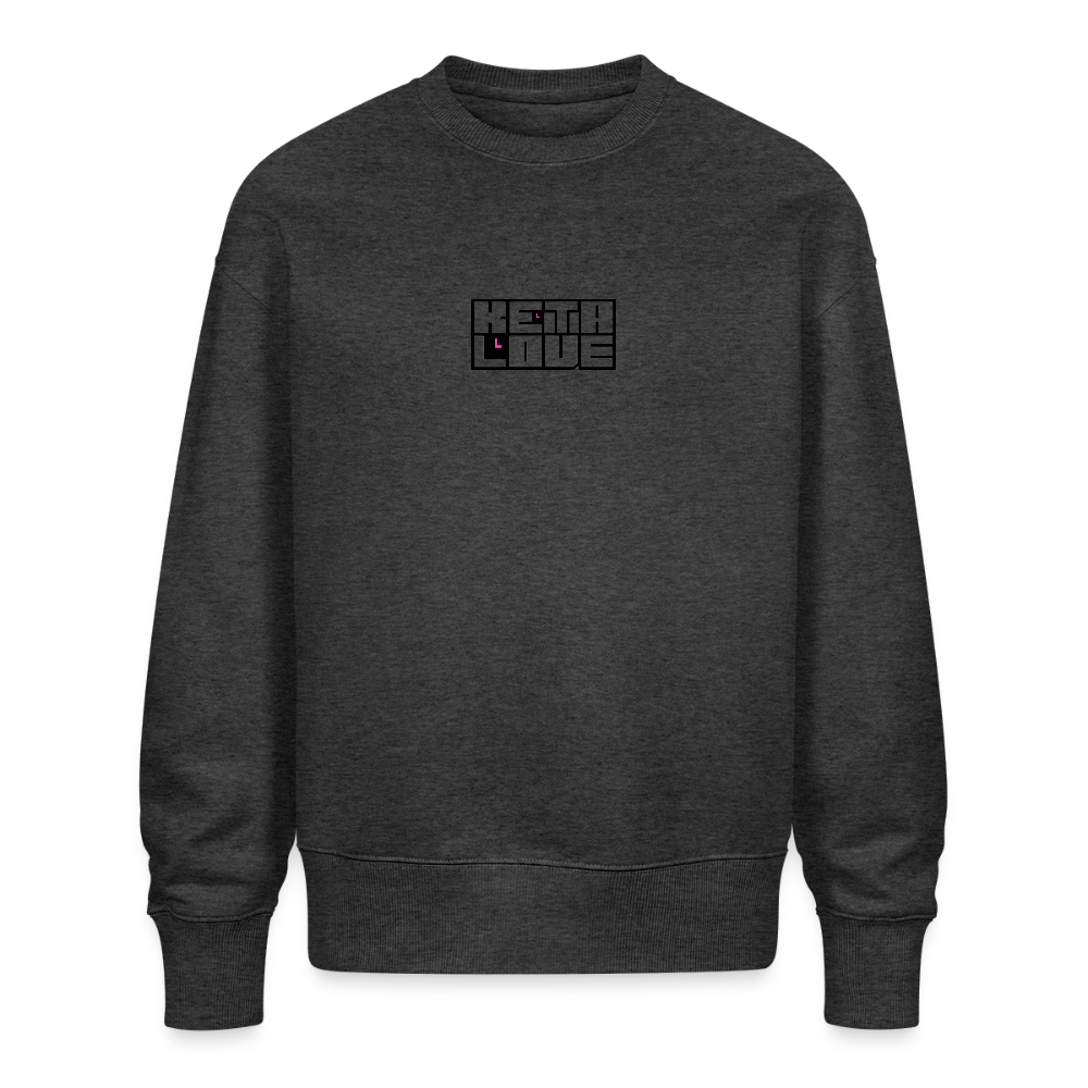 Unisex OS Organic Sweatshirt 350 g/m² - USC_KETALOVE - dark heather grey