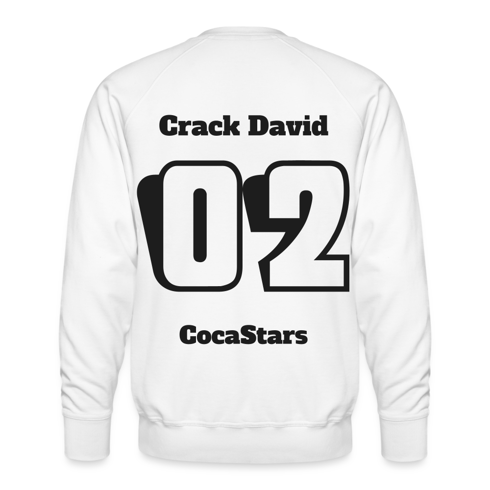 M.P. Sweatshirt - DT - 02CrackDavid - white