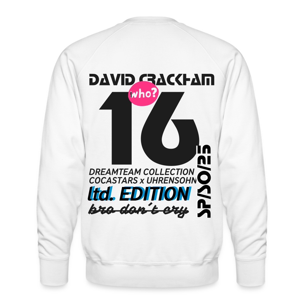 Men’s Premium Sweatshirt - DTW - 16DAVIDCRACKHAM16 - white