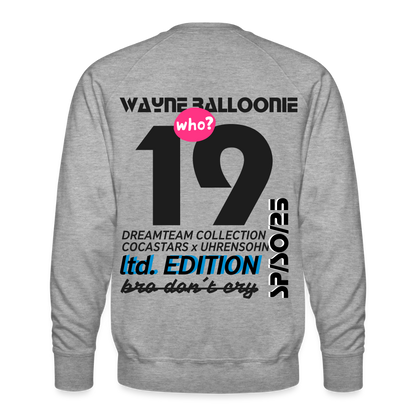Men’s Premium Sweatshirt - DTW - 19WAYNEBALLOONIE19 - heather grey