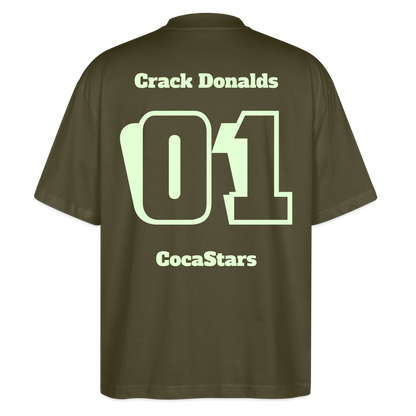 T-Shirt OS 200 g/m² GLOWY_01CRACK - khaki
