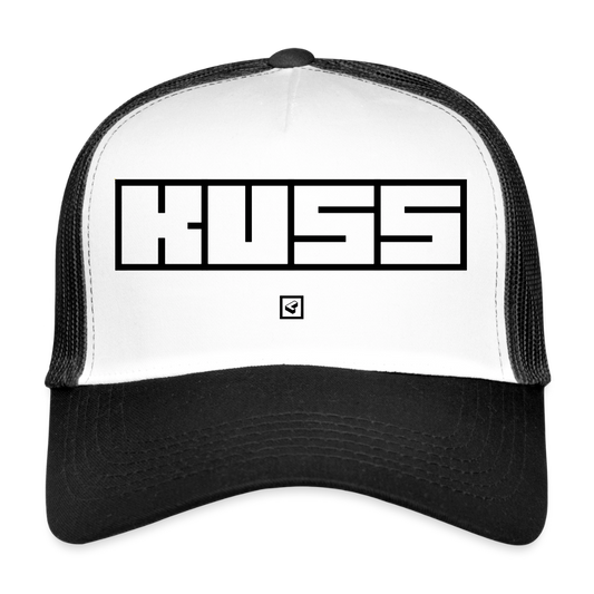 MESHCAP KUSS - white/black