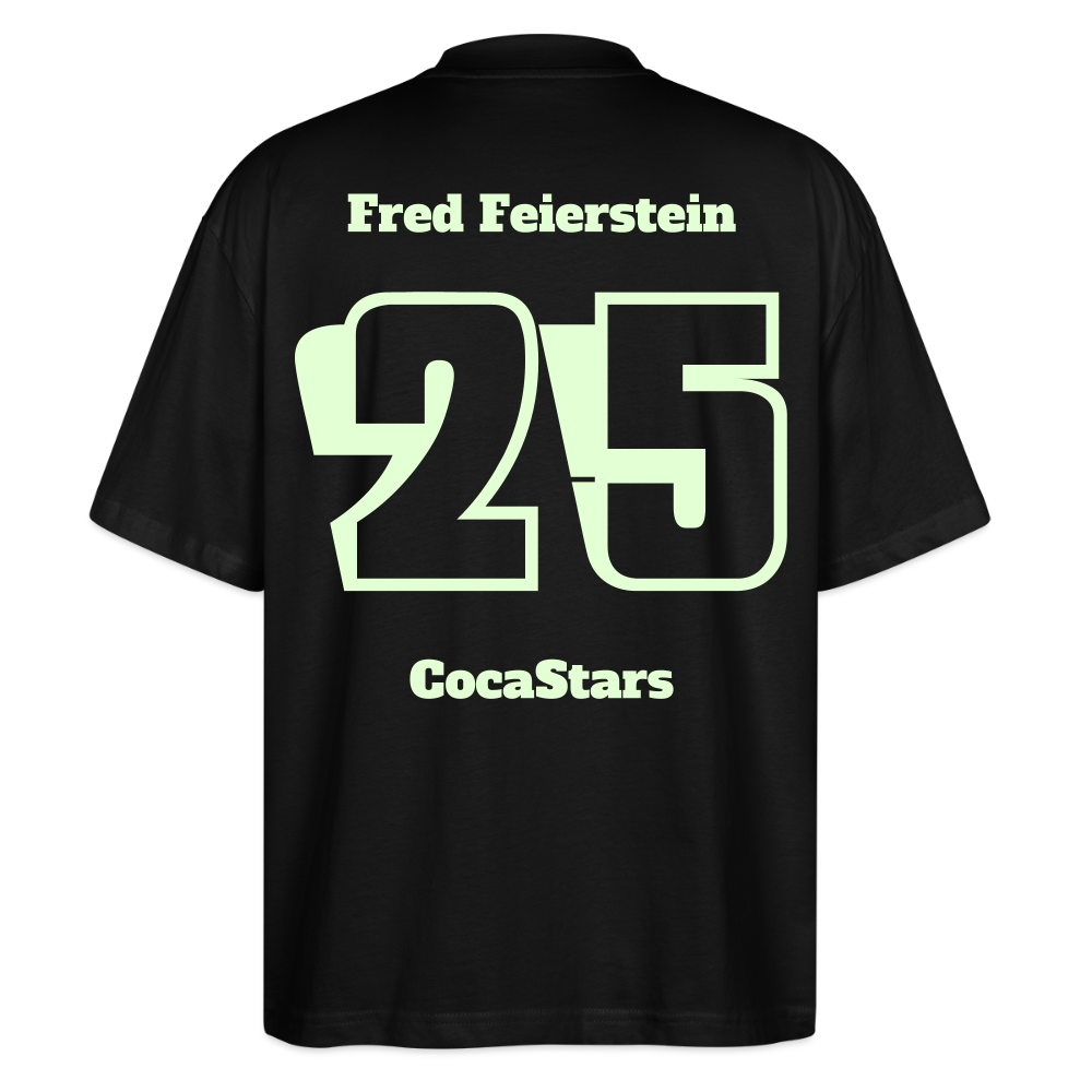 T-Shirt OS 200 g/m² - DTC - GLOWY_25FRED - black
