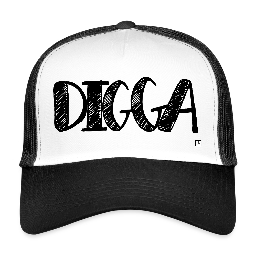 MESHCAP DIGGA - white/black