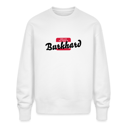 Sweatshirt OS 350 g/m² NAME - BRUDI_BURGHARD - white