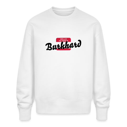 Sweatshirt OS 350 g/m² NAME - BRUDI_BURGHARD - white