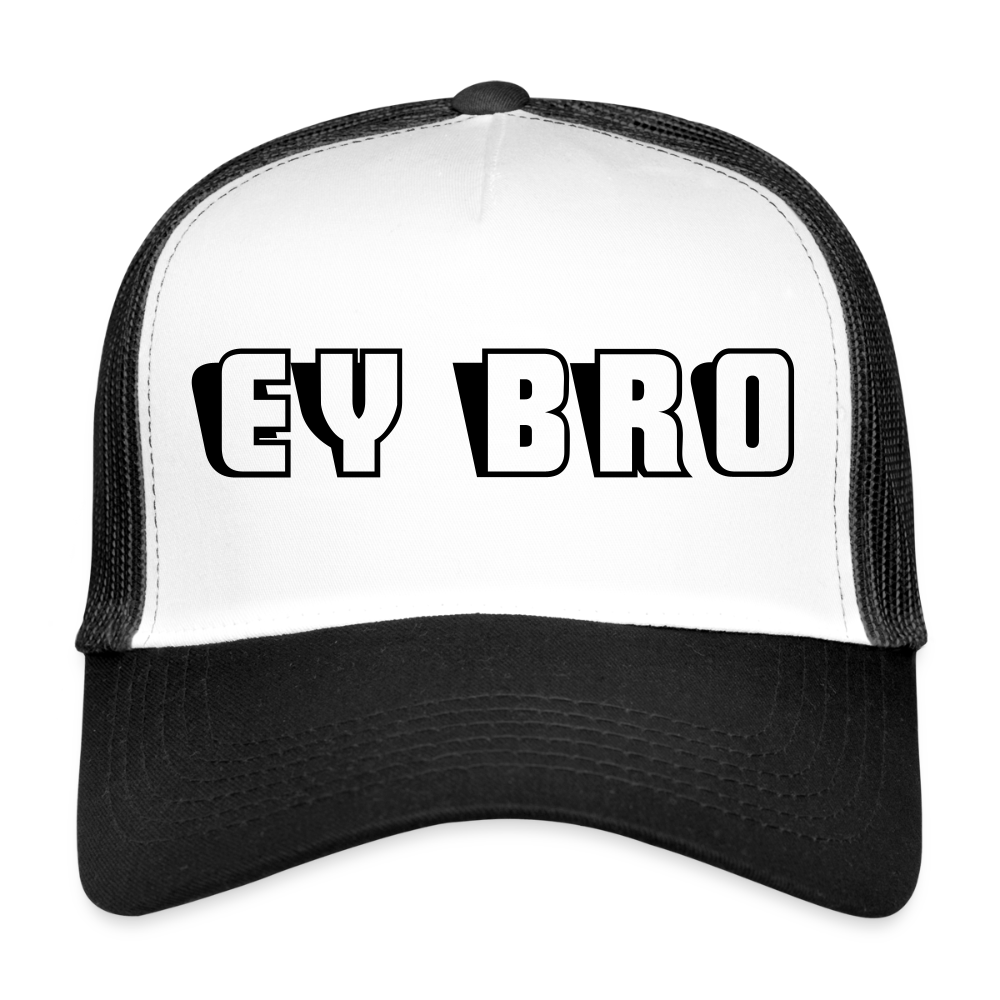 MESHCAP UNISEX WMC - BRO - white/black