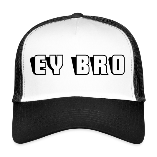 MESHCAP UNISEX WMC - BRO - white/black