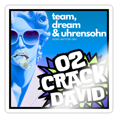 STICKER - 02DAVID - white glossy