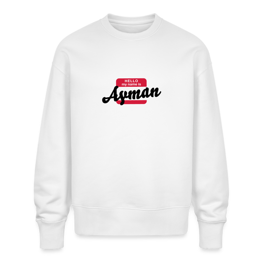 Sweatshirt OS 350 g/m² NAME - BRUDI_AYMAN - white