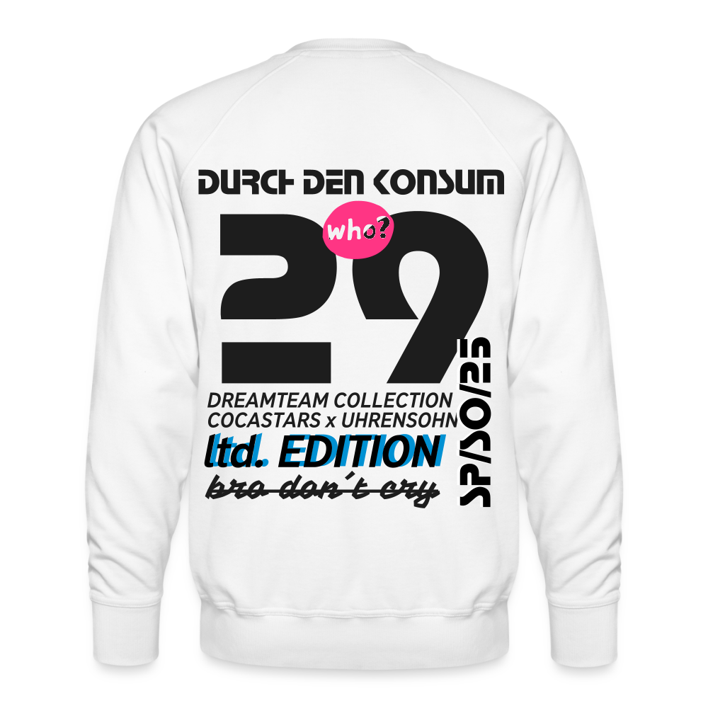 Men’s Premium Sweatshirt - DTW - 29DURCHDENKONSUM29 - white