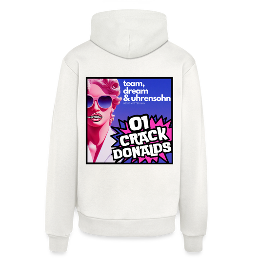 ORGANIC HOODIE - 01CRACK - OFF WHITE