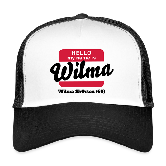 Trucker Cap - NAME - Wilma - white/black