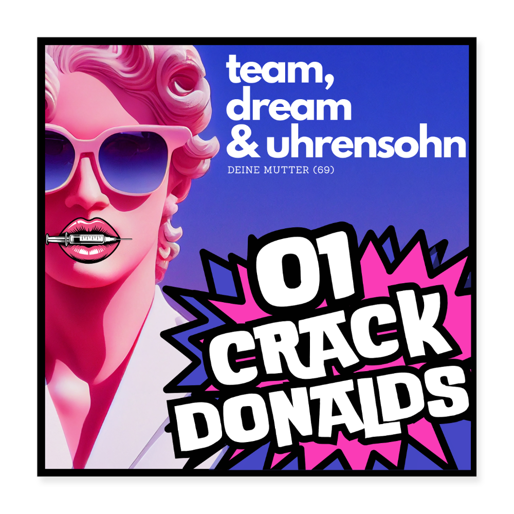 POSTER ART SMALL - 01CRACK - white