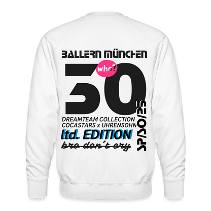 Men’s Premium Sweatshirt - DTW - 30BALLERNMÜNCHEN30 - white