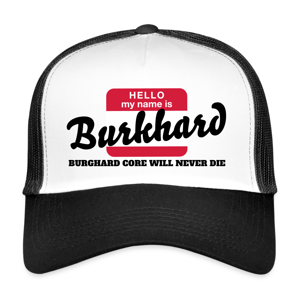 Trucker Cap - NAME - BRUDI BURGHARD_CORE - white/black