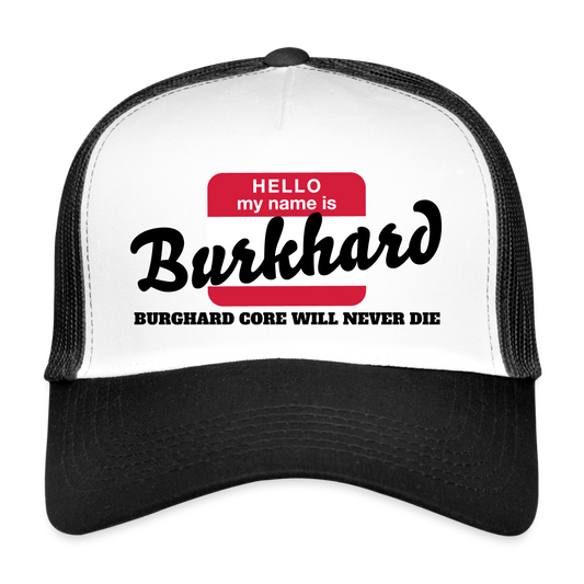 Trucker Cap - NAME - BRUDI BURGHARD_CORE - white/black
