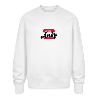 Sweatshirt OS 350 g/m² NAME - BRUDI_ANDY - white