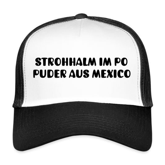 MeshCap - USC - "STROHALM" - white/black