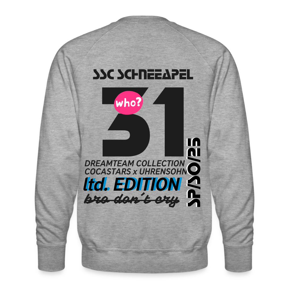 Men’s Premium Sweatshirt - DTW - 31SSCSCHNEEAPEL31 - heather grey