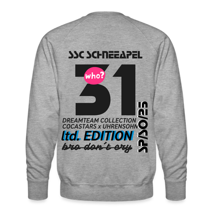 Men’s Premium Sweatshirt - DTW - 31SSCSCHNEEAPEL31 - heather grey