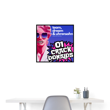 POSTER ART BIG - 01CRACK - white