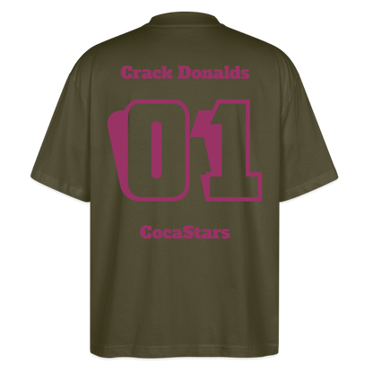 T-Shirt OS 200 g/m² CHERRY_01CRACK - khaki