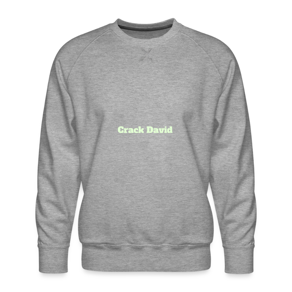 M.P. Sweatshirt - DTG - 02CrackDavid - heather grey