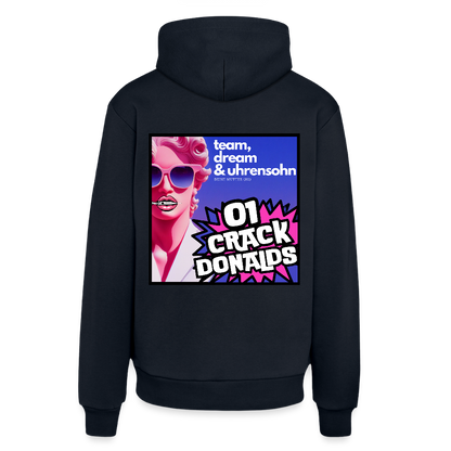 ORGANIC HOODIE - 01CRACK - DARK NAVY