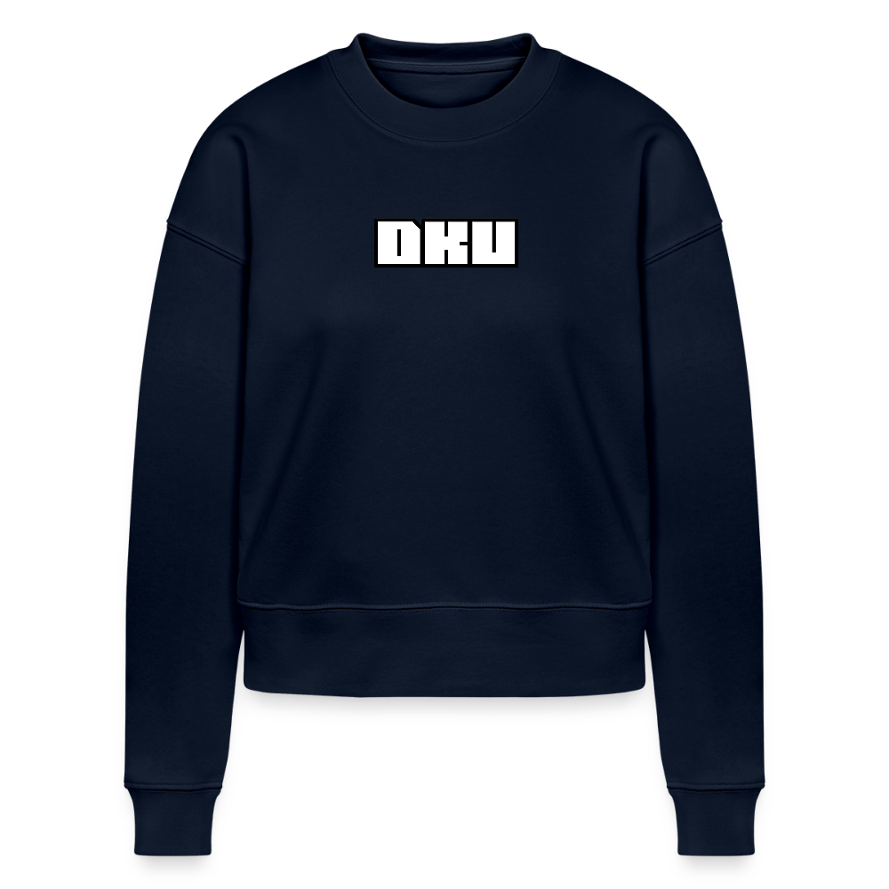 W.O. Cropped Sweatshirt - DKU - navy
