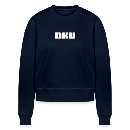 W.O. Cropped Sweatshirt - DKU - navy