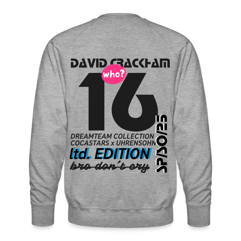Men’s Premium Sweatshirt - DTW - 16DAVIDCRACKHAM16 - heather grey