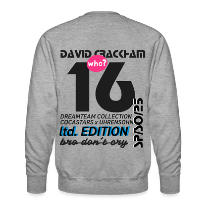Men’s Premium Sweatshirt - DTW - 16DAVIDCRACKHAM16 - heather grey