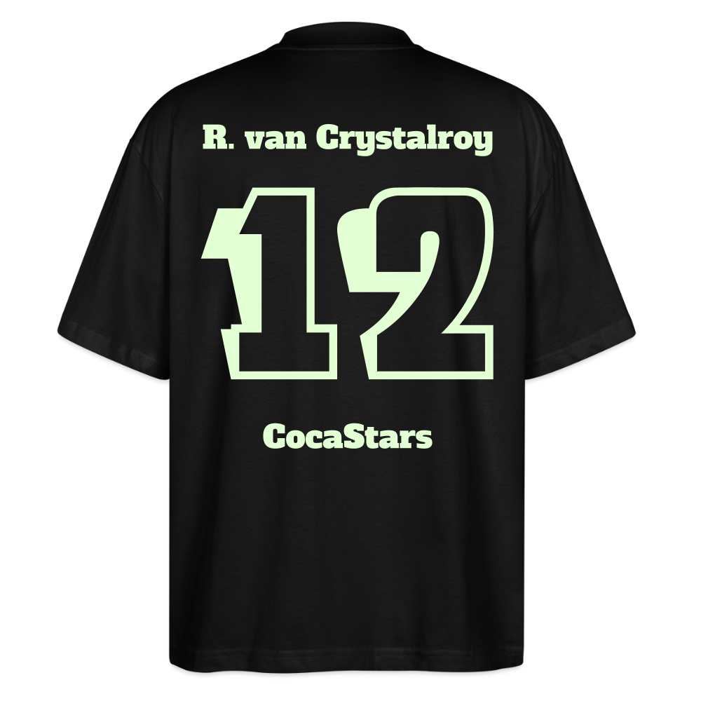 T-Shirt OS 200 g/m² - DTC - GLOWY_12CRYSTALROY - black
