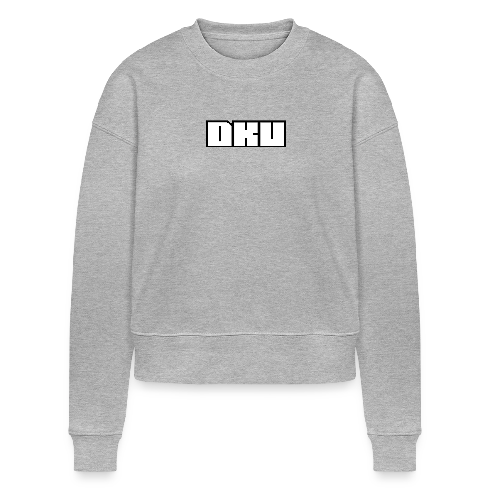 W.O. Cropped Sweatshirt - DKU - heather grey
