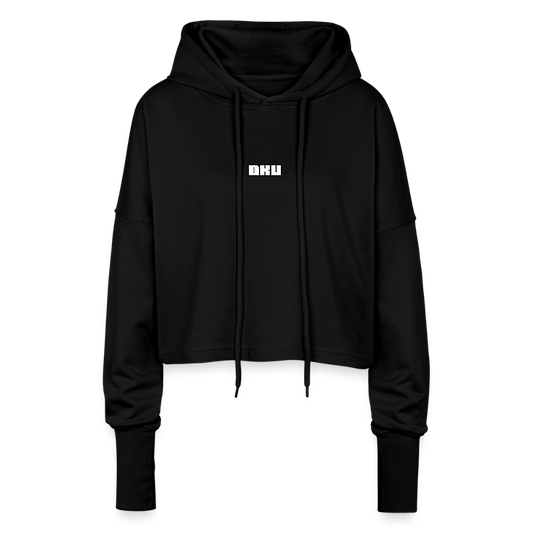 W. Cropped Hoodie - DKU - black