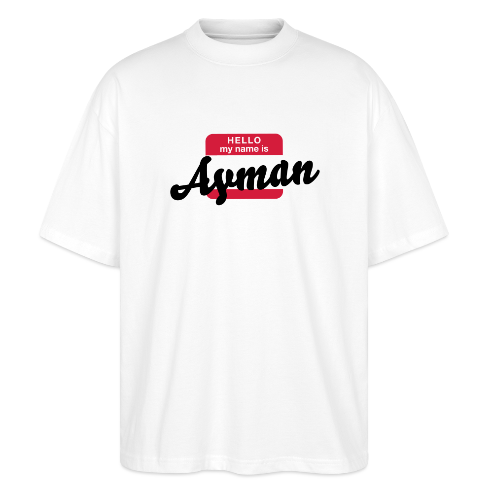 T-Shirt OS 200 g/m² - NAME - BRUDI_AYMAN - white