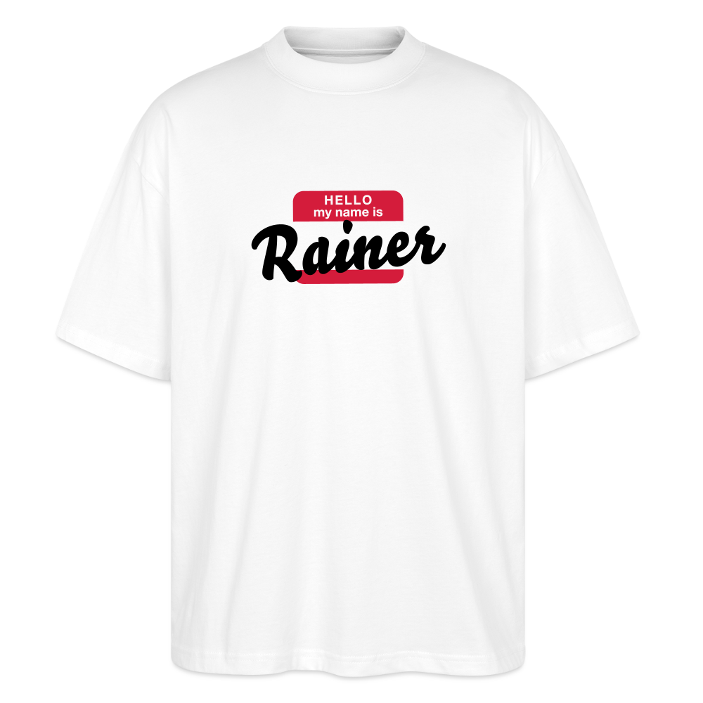 T-Shirt OS 200 g/m² - NAME - BRUDI_RAINER_SCHNEE - white