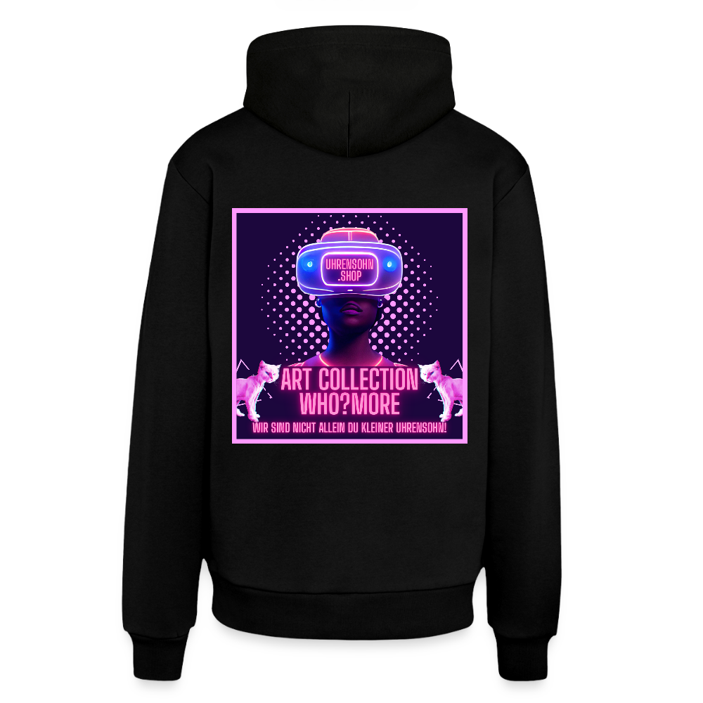 ORGANIC HOODIE - WHO?MORE X USS - SOLID BLACK