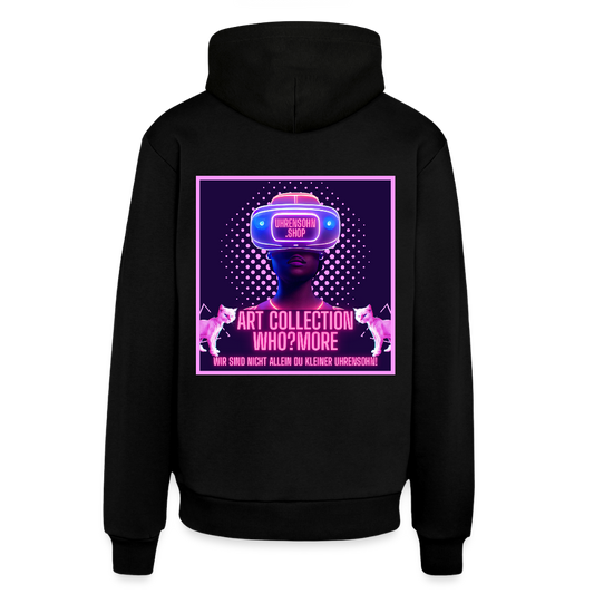 ORGANIC HOODIE - WHO?MORE X USS - SOLID BLACK
