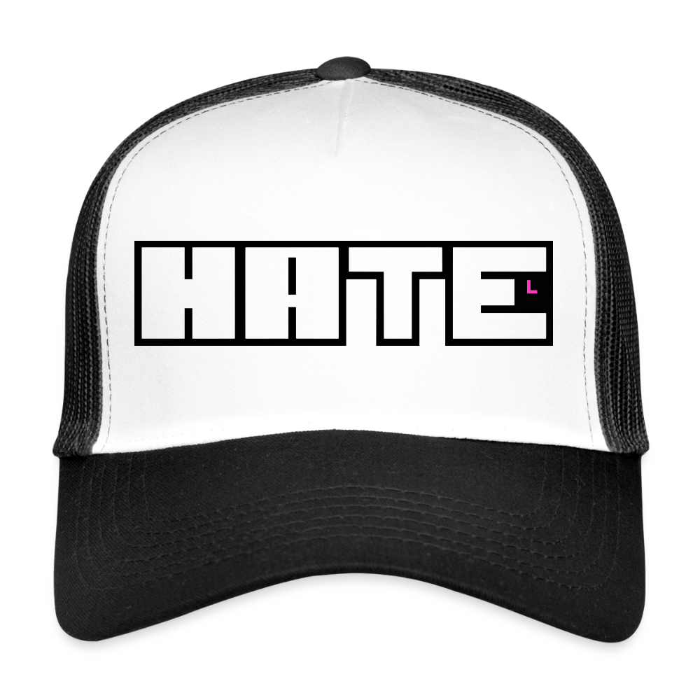 MeshCap - USC - "HATE" - white/black