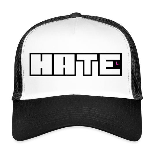 MeshCap - USC - "HATE" - white/black